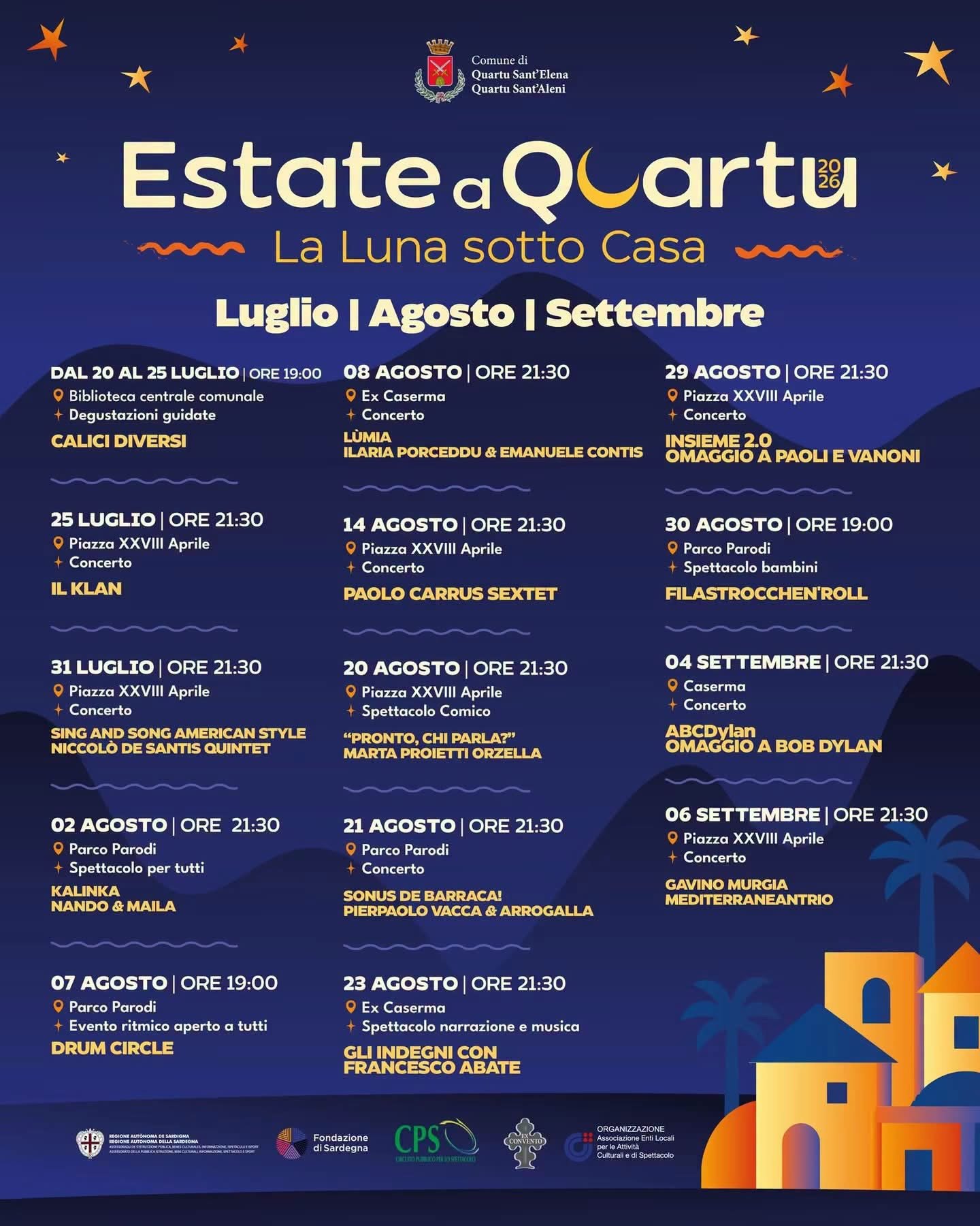 Estate a Quartu: la luna sotto casa