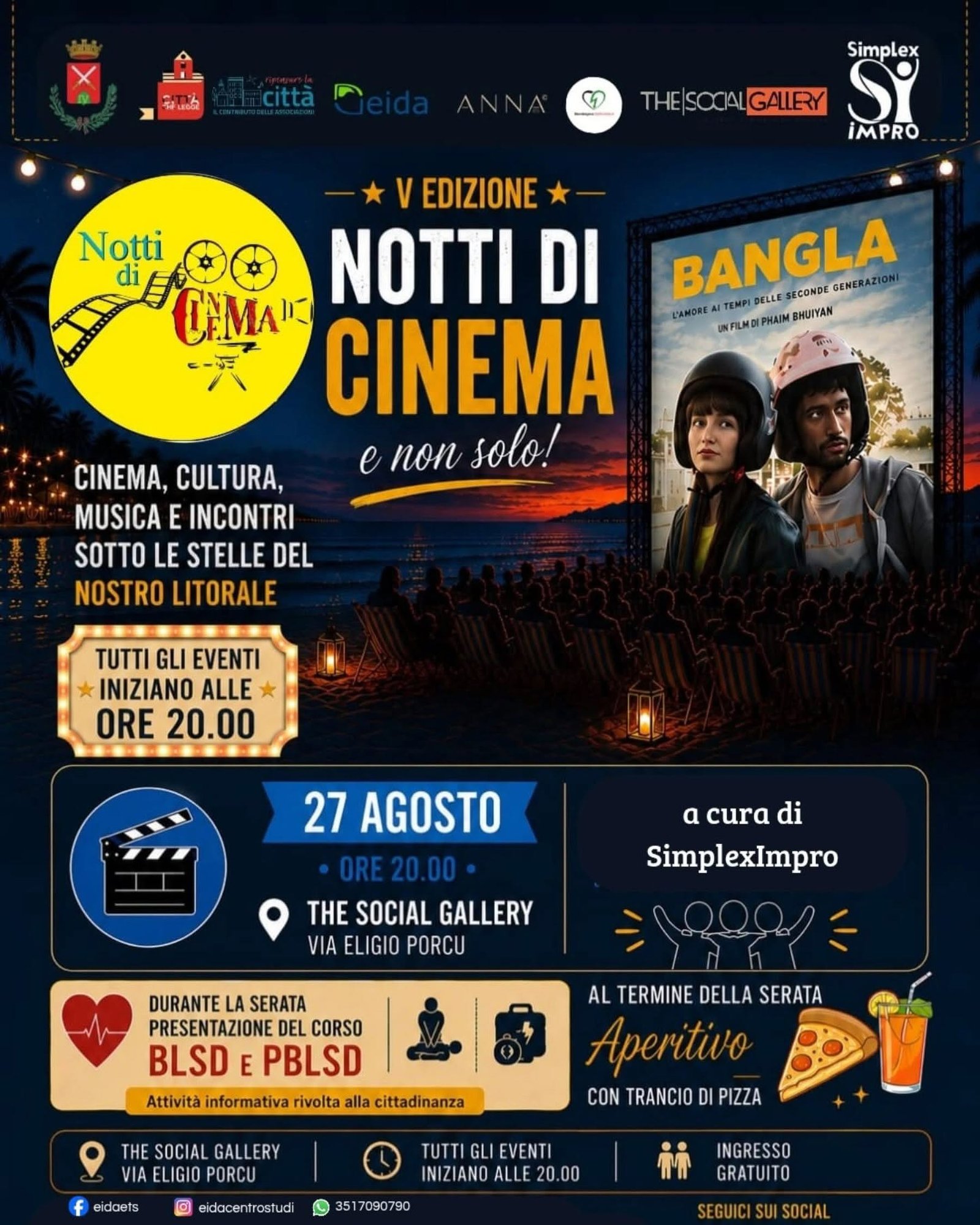 NOTTI DI CINEMA – V EDIZIONE - PROSSIMO APPUNTAMENTO: “BANGLA”