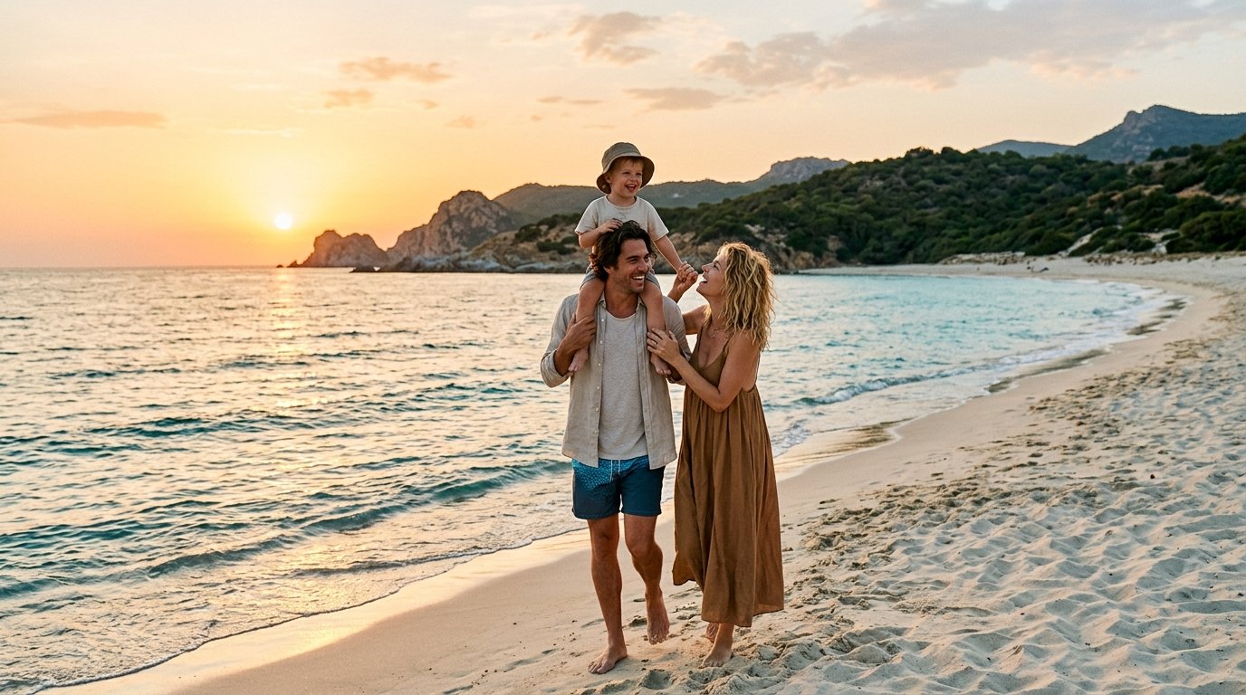 Giorgia Palmas e Filippo Magnini in vacanza in Sardegna: momenti di famiglia a Costa Rei