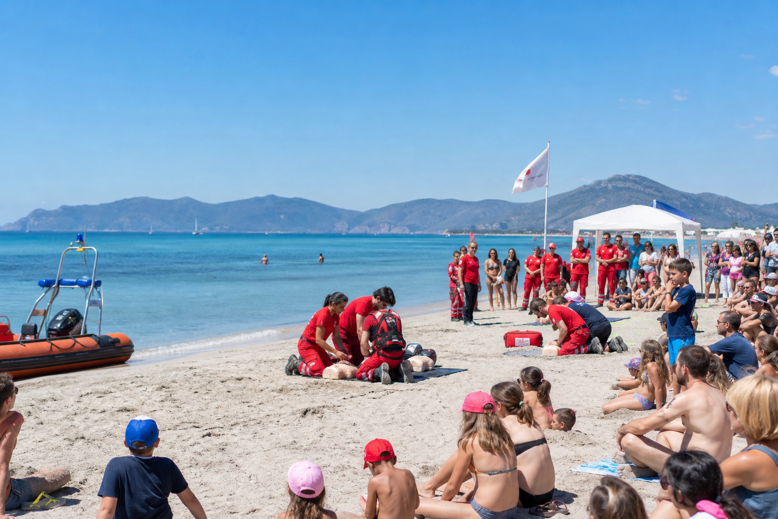 Poetto di Quartu, giornata pubblica dedicata alla prevenzione dell'annegamento