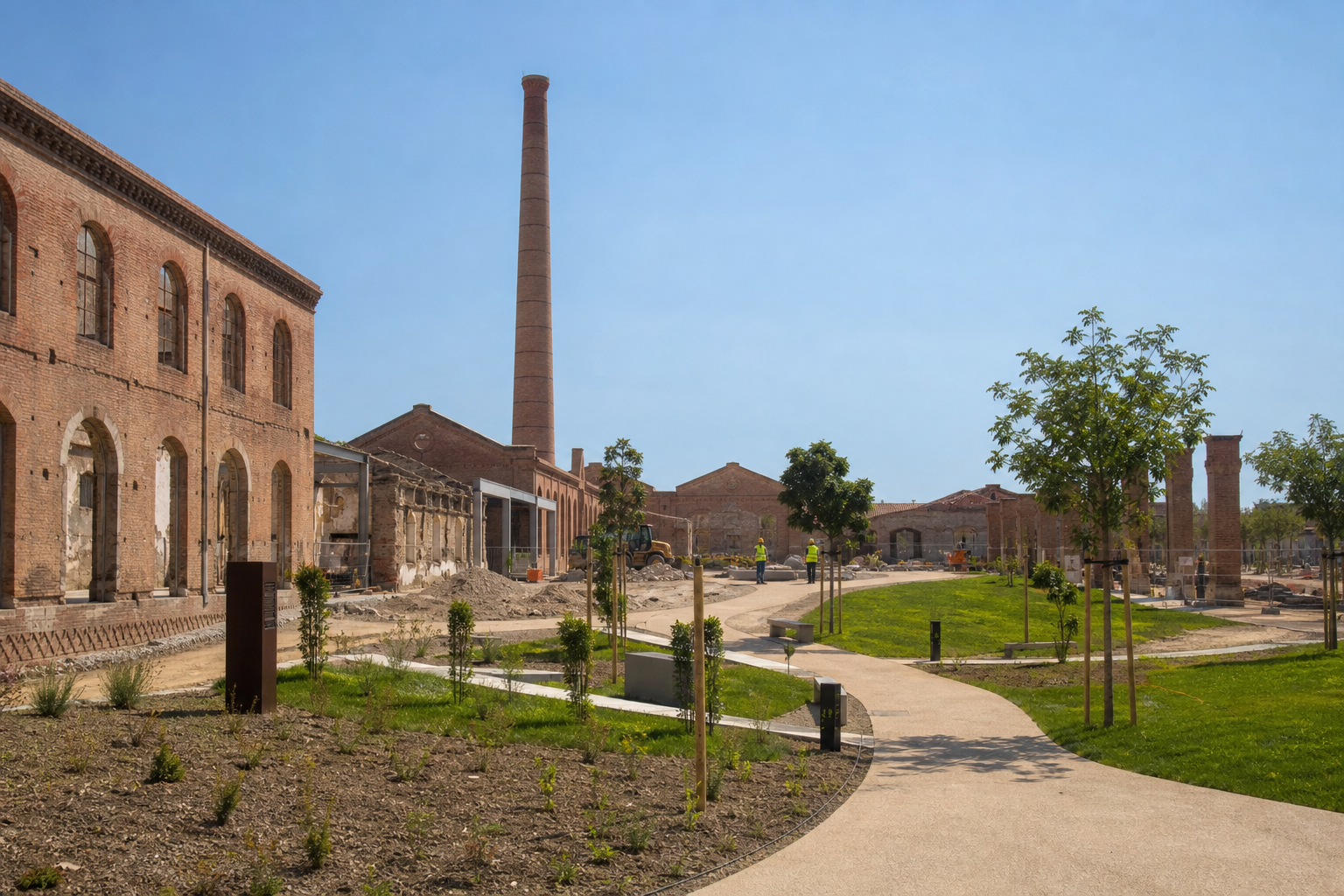 Fornaci Picci, prosegue il recupero tra edificio B e futuro parco urbano
