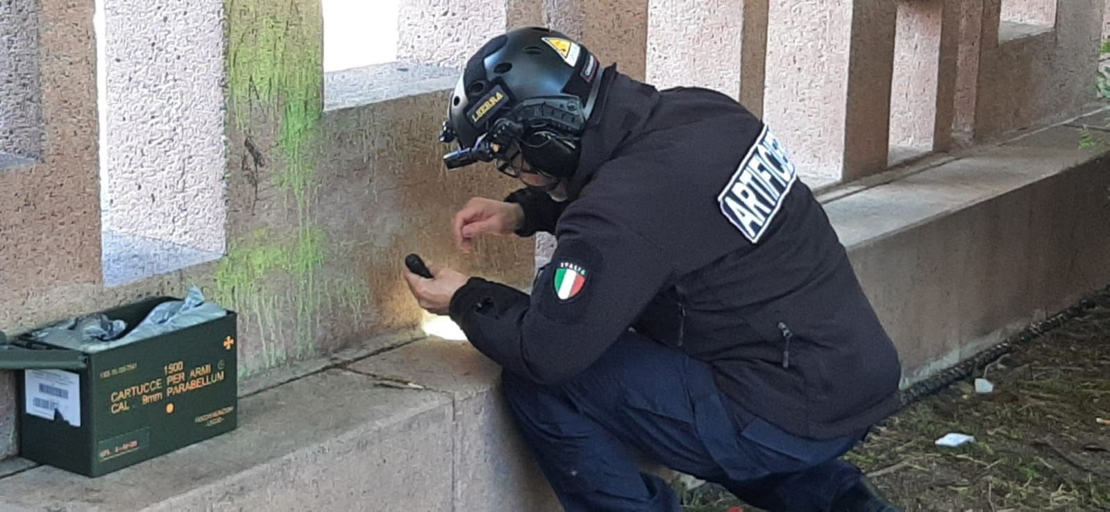 Allarme a Quartucciu, trovata una bomba da mortaio in pieno centro