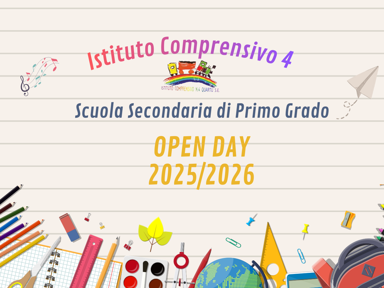 🔔Nuove date Open Day 2025/2026 – Scuola Secondaria di Primo Grado