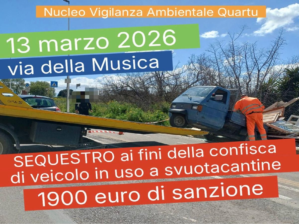 Svuota cantine con l'”Apixedda” irregolare a Quartu: sequestro e maxi multa