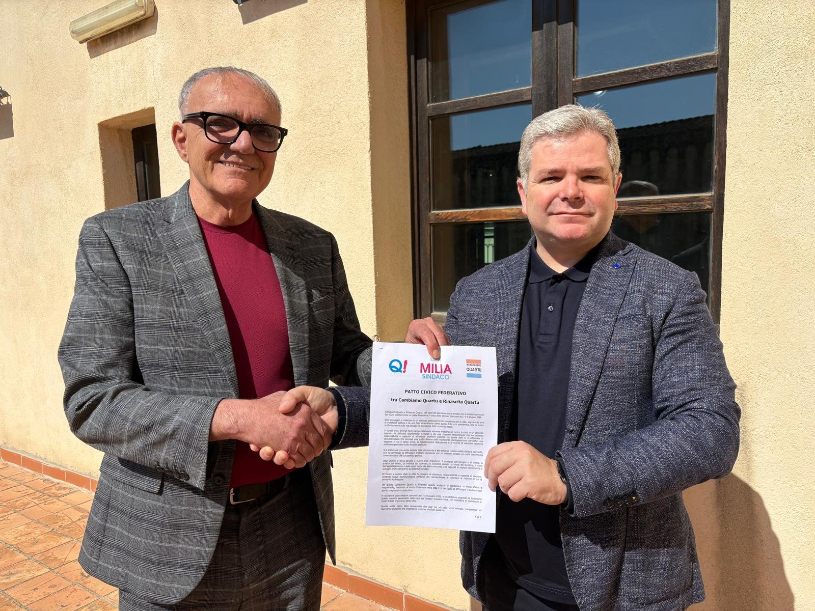 Quartu, Milia prenota il tris da sindaco: dopo il patto col Pd ecco i civici di “Cambiamo”