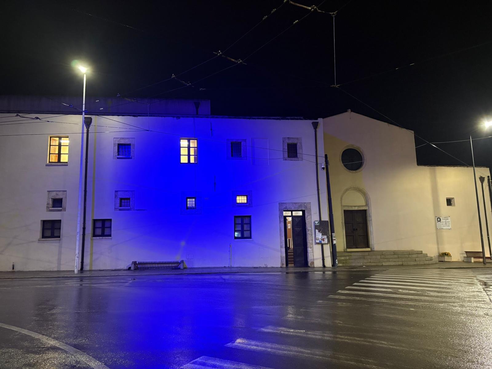 Giornata internazionale contro l'abuso e il traffico illecito di droga, Quartu aderisce e illumina di blu la facciata dell'Ex Convento