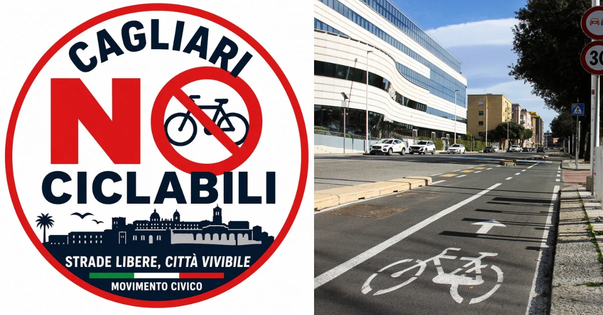 Basta piste ciclabili calate dall’alto: a Cagliari nasce il movimento civico “No ciclabili”