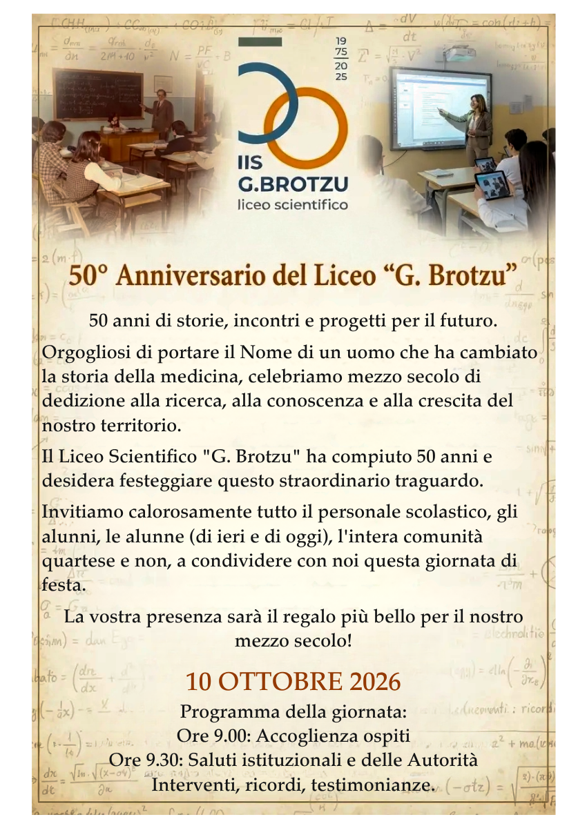 50° Anniversario del Liceo Brotzu
