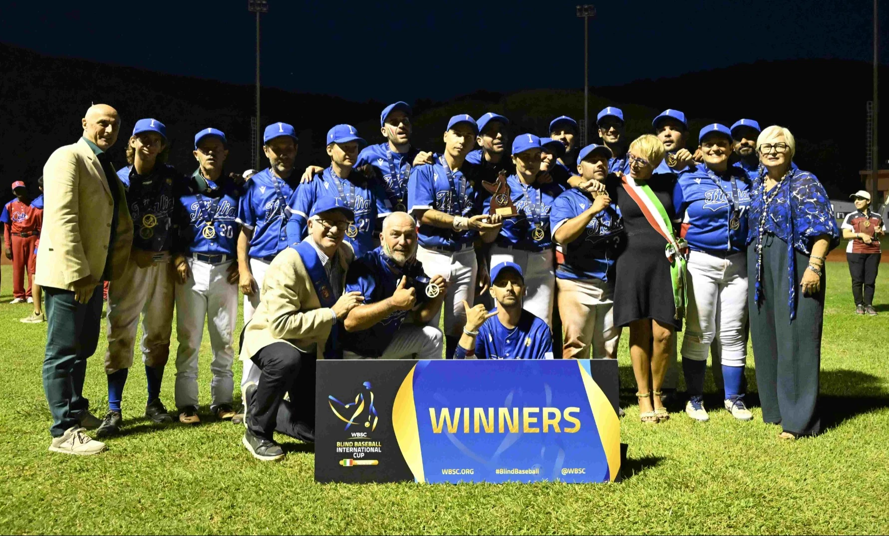 Con ben 4 atleti sardi in squadra, l’Italia vince i Campionati del Mondo di Blind Baseball