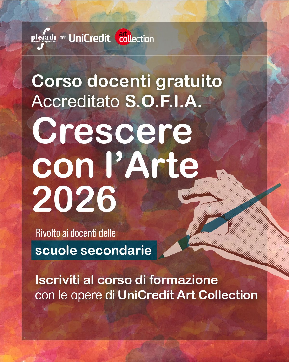 Corso docenti gratuito accreditato SOFIA Crescere con lArte 2026-27